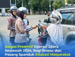 Satgas Preemtif Operasi Zebra Seulawah 2024, Bagi Brosur dan Pasang Spanduk Edukasi Masyarakat