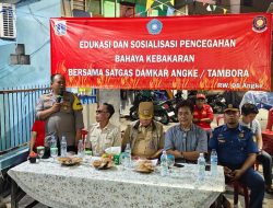 Cegah Kebakaran di Tambora, Polsek Tambora dan Damkar Gelar Edukasi Warga