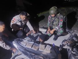 Sweeping Gabungan TNI – Polri, Gagalkan Penyelundupan 1,2 Kg Ganja di Perbatasan RI – PNG