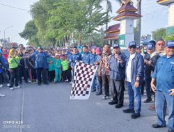 Ini Baru Mantap…!!! Aura Kemenangan Terlihat di Deli Serdang, Ribuan Peserta Jalan Santai dan Senam Ceria Relawan Pakam Bersatu Dilepas Paslon 03 AYS – BSA