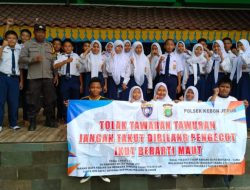 Bhabinkamtibmas Kelapa Dua, Aiptu H. Fauzan, Ajak Siswa SMPN 189 Hindari Tawuran dan Kenakalan Remaja