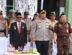 Sinergitas TNI – Polri, Kapolres Simalungun Ikuti Upacara Peringatan HUT ke – 79 TNI di Kodim 0207/SML