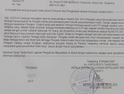 ST Korban Penipuan yang Dilakukan Oleh LH Lapor ke Polresta Tangerang