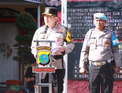 Kapolres Binjai Serah Terimakan Jabatan Kabagren dan Kasat Binmas Polres Binjai