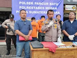 Polsek Pancur Batu Tembak Pelaku Pencurian, Puluhan Sepeda Motor Hasil Curian Diamankan Dari Penampungan