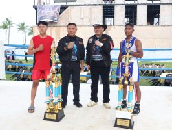 Danlanud HNM Menghadiri Pertandingan Tinju Dragon Head Championship Piala Pangkoopsud I di Batam