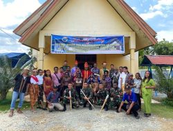 Junjung Tinggi Budaya Wilayah Perbatasan, Satgas Yonif 131/BRS Ikut Serta Festival Budaya dan UMKM Gereja Pison