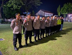 Arahan Kapolres Kebumen AKBP Recky saat Apel Skala Besar di Halaman Pendopo Kabumian