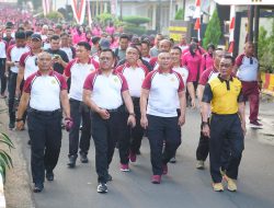 Sambut HUT ke – 79, Korbrimob Polri Menyelenggarakan Olahraga Bersama