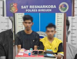 Polres Bireuen Tangkap Dua Pengedar Sabu, Sejumlah Barang Bukti Diamankan