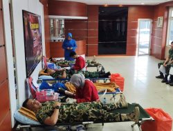 Yonmarhanlan IV Gelar Bhakti Kemanusiaan Donor Darah Menjelang Peringatan HUT ke – 79 Korps Marinir