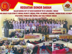 Dalam Rangka HUT ke – 49 Tahun 2024, Babinkum TNI Laksanakan Kegiatan Donor Darah