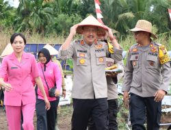 Kapolres Binjai Lakukan Penanaman Cabai Dukung Program Presiden Dalam Ketahanan Pangan