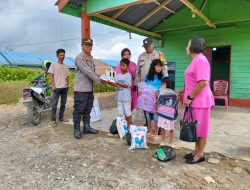 Kepedulian Sosial Polri, Polsek Saribudolok Polres Simalungun Gelar Jum’at  Berkah Berikan Santunan Kepada Anak Yatim