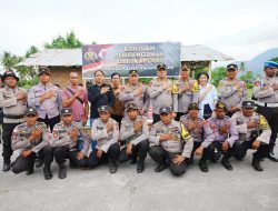 Kapolri Lakukan Peninjauan Posko Pengungsian Bencana Erupsi Gunung Lewotobi Laki – Laki