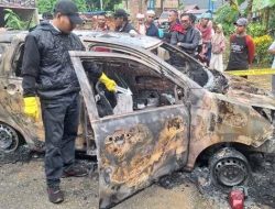 Polres Aceh Timur Selidiki Terbakarnya Mobil Warga Idi Cut