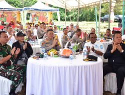 Sinergitas TNI – Polri, Danrem 132/Tdl Hadiri Launching Gugus Tugas Polri untuk Ketahanan Pangan