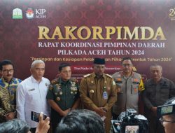 Pangdam Iskandar Muda menjadi narasumber pada Rakorpimda Pilkada Aceh 2024