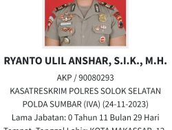 Lagi….!!!! Masalah Galian C Ilegal Ambil Korban, Kasat Reskrim Polres Solok Selatan Tewas Ditembak Kabag Ops