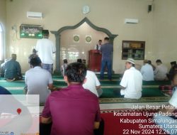 Polsek Bosar Maligas Perkuat Upaya Antisipasi Radikalisme dengan Pengamanan Sholat Jum’at di Masjid Jami’ul Ikhsan