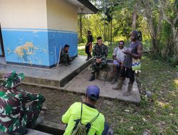 Ciptakan Lingkungan Bersih, Satgas Yonif 131/BRS Ajak Masyarakat Bersihkan Sekolah