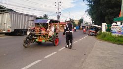 Personel Subdenpom I/5-3 Pangkalan Brandan Giat Pengaturan Lalin