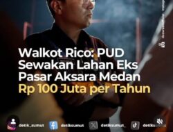 Lahan Bekas Pasar Aksara ‘ Disewakan 5 Tahun ‘ Dibangun Warkop, Ini Kata Plt Dirut PUD Pasar Medan