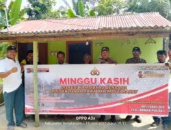 Polsek Tanah Jawa Gelar Minggu Kasih, Salurkan Bantuan Sembako kepada Warga Kurang Mampu