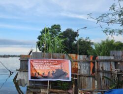 Warga Kota Tanjung Balai Tebarkan Spanduk Menolak Adanya Aktivitas PMI ( Pekerja Migran Indonesia) Ilegal di wilayah Mereka