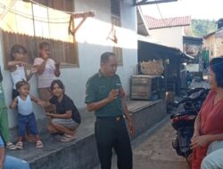 Babinsa Koramil 06/Kota Serda Boyke Hutabarat Himbau Orang Tua Yang Mempunyai Anak Remaja Agar Menjauhi Narkoba, Miras, Lem Kambing serta Tawuran