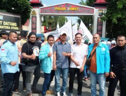 DPW PROGIB Sumut Hadir Dalam Aksi Demo Gabungan Relawan Bobby Nasution di Polda Sumut