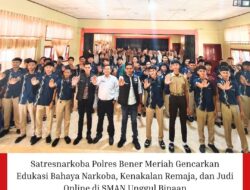 Satresnarkoba Polres Bener Meriah Gencarkan Edukasi Bahaya Narkoba, Kenakalan Remaja, dan Judi Online di SMAN Unggul Binaan