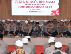 Sambut Hari Bhayangkara ke – 79, Polres Bireuen Gelar Zikir dan Do’a Bersama