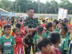 Dandim 0204/DS Beri Semangat Peserta Turnamen Sepak Bola Pelajar