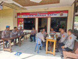Tim Kasiwas Polres Lhokseumawe Lakukan Penilaian Kebersihan Mako Polsek Muara Satu Sambut HUT Bhayangkara ke – 79