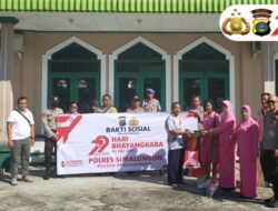 Polsek Perdagangan Gelar Bhakti Sosial Religius di Dua Masjid Sambut HUT Bhayangkara ke – 79