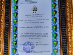 Kabid Dokkes Polda Jabar Raih Penghargaan Bergengsi sebagai Kabiddokkes Berprestasi Terbaik Nasional