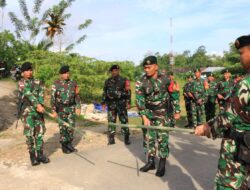 Serah Terima Pos Satgas Pamtas RI – Malaysia : Yonarhanud 1 Kostrad Resmi Ambil Alih Tugas Pengamanan Perbatasan