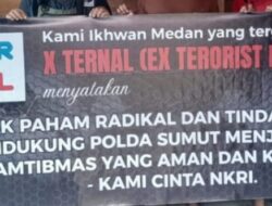X – Ternal Medan, mengajak semua pihak untuk mencegah penyebaran Paham Intoleransi, Radikal dan Terorisme