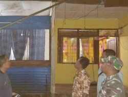 Tiga Rumah Rusak Diterjang Puting Beliung, Babinsa di Dolok Merawan Sigap Evakuasi