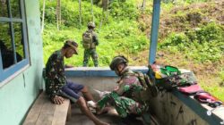 Bakti TNI di Perbatasan Papua : Satgas Yonif 131/Brajasakti Hadirkan Pelayanan Kesehatan untuk Warga Uskwar