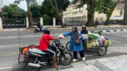 Denpom I/5 Medan Bagikan Sarapan di Jum’at Berkah