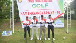 Meriahkan Hari Bhayangkara ke – 79, Polres Lhokseumawe Gelar Open Turnament Golf di Lapangan Arun