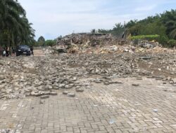 Aparat Gabungan Masih Kawal Hari Ketiga Penertiban, THM Marcopolo Akhirnya Diratakan
