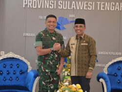 Pererat Sinergitas, Pangdam XXIII/Palaka Wira Bersilaturahmi Kunjungi Gubernur Sulawesi Tengah
