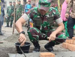 Dandim 0204/DS Lakukan Peletakan Batu Pertama Pembangunan RTLH di Desa Pematang Sijonam
