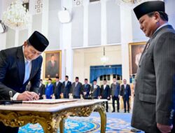 Presiden Prabowo Subianto Lantik Kepala Staf Kepresidenan