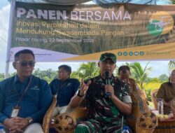 Dukung Swasembada Pangan, Dandim 0204/DS Hadiri Panen Bersama Inovasi Pembenihan di Pagar Merbau