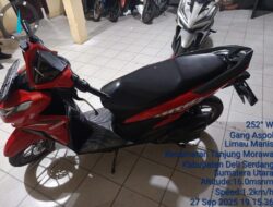 Polsek Tanjung Morawa Ringkus Dua Pelaku Curanmor, Barang Bukti Diamankan