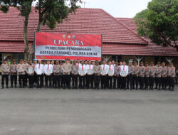Kapolres Binjai Berikan Penghargaan Sebanyak 39 Personil Yang Berprestasi